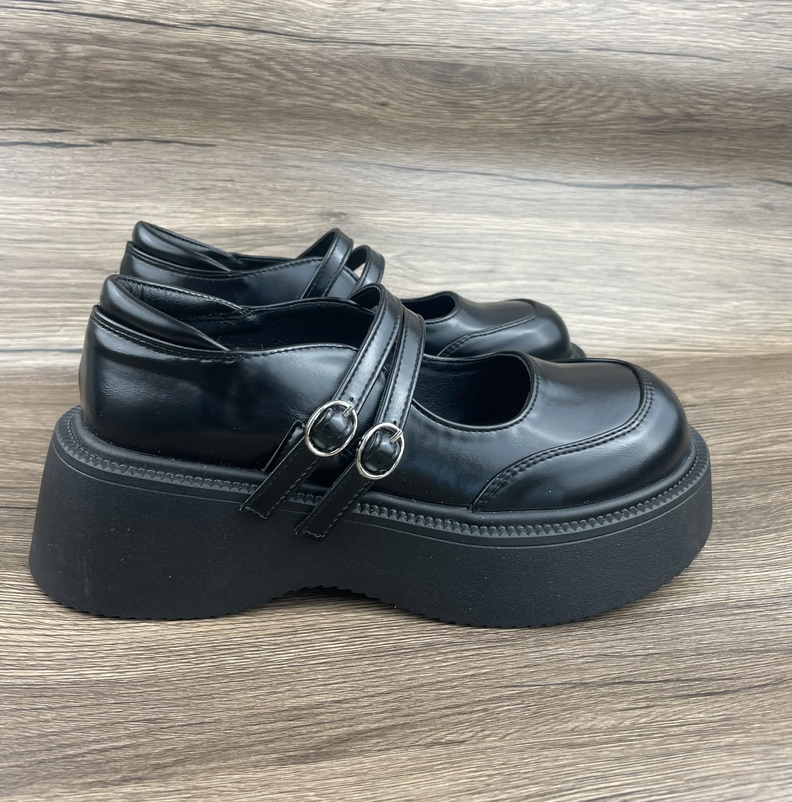 Mary Jane Campus Small Leather Shoes Black Mary