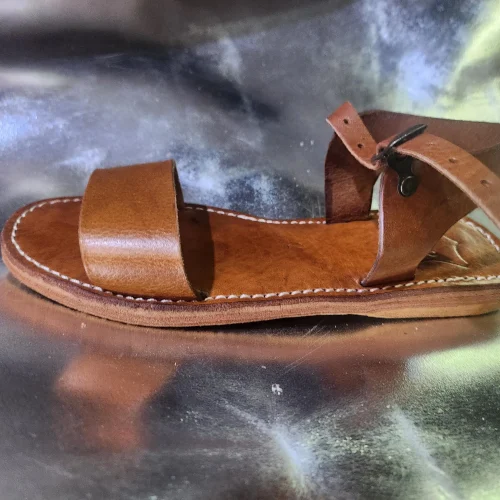 Women’s Brown Moroccan Leather Fall Sandals